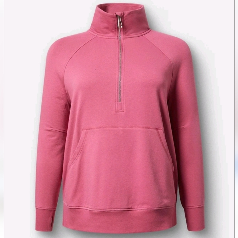 💥Sale💥Torrid Everyday Fleece Half-Zip Active Sweatshirt - Picture 4 of 4